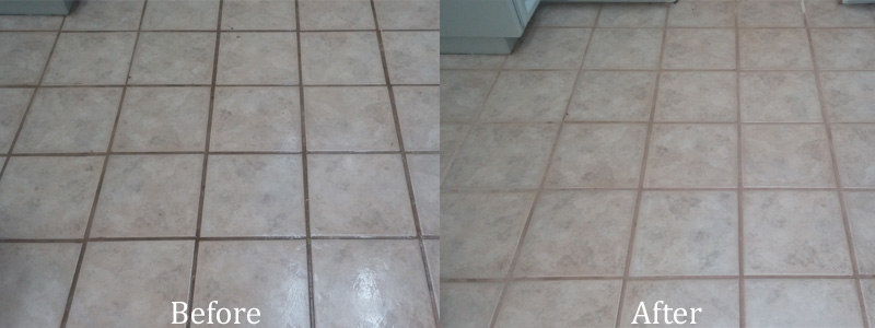 Before and After Grout Cleaning