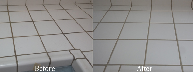 Tile Kitchen Counter Cleaning